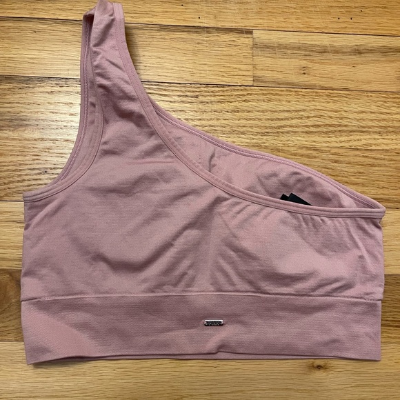 PINK pink one shoulder sports bra size Small - Picture 2 of 3